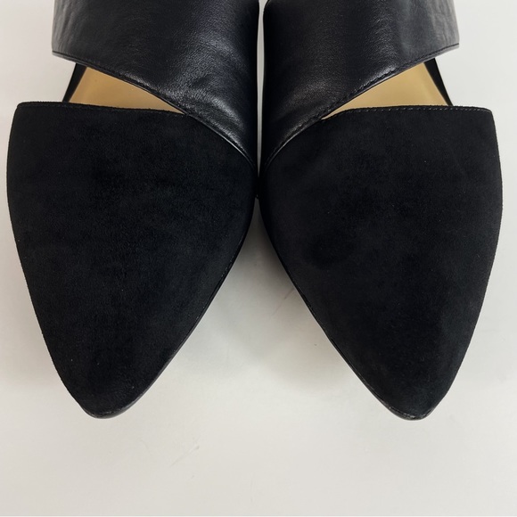 Black Suede Leather Pointed Toe Slip On Mules - Naturalizer - Picture 3 of 9